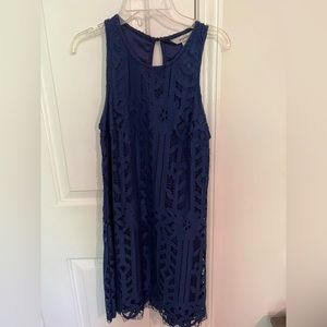 Navy lace dress